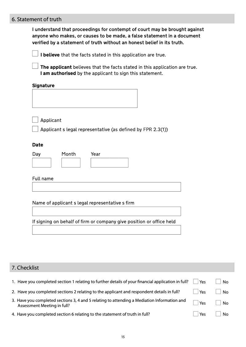 Form A1 Notice of [intention to proceed with] an application for a ...